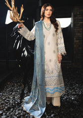 Zimal Hand Embroidered Jacquard Shawl HZ 02