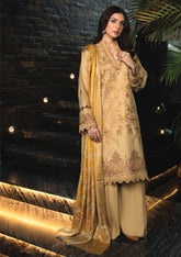 Zimal Hand Embroidered Jacquard Shawl HZ 04