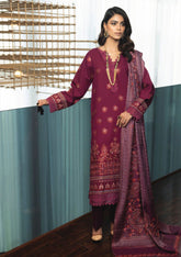 Zimal Hand Embroidered Jacquard Shawl HZ 05