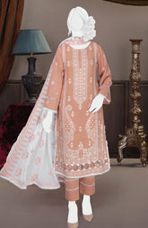Chilman Embroidered Slub Lawn Collection'24 D 01