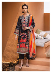 Mushq Azalea Lawn Collection Midnight Mirage RNZ-05A
