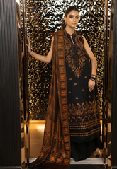 Zimal Hand Embroidered Jacquard Shawl HZ 01