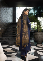 Zimal Hand Embroidered Jacquard Shawl HZ 03