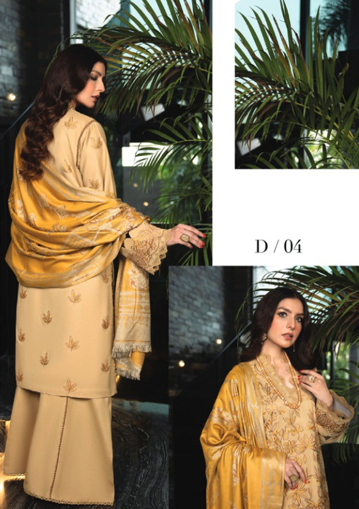 Zimal Hand Embroidered Jacquard Shawl HZ 04