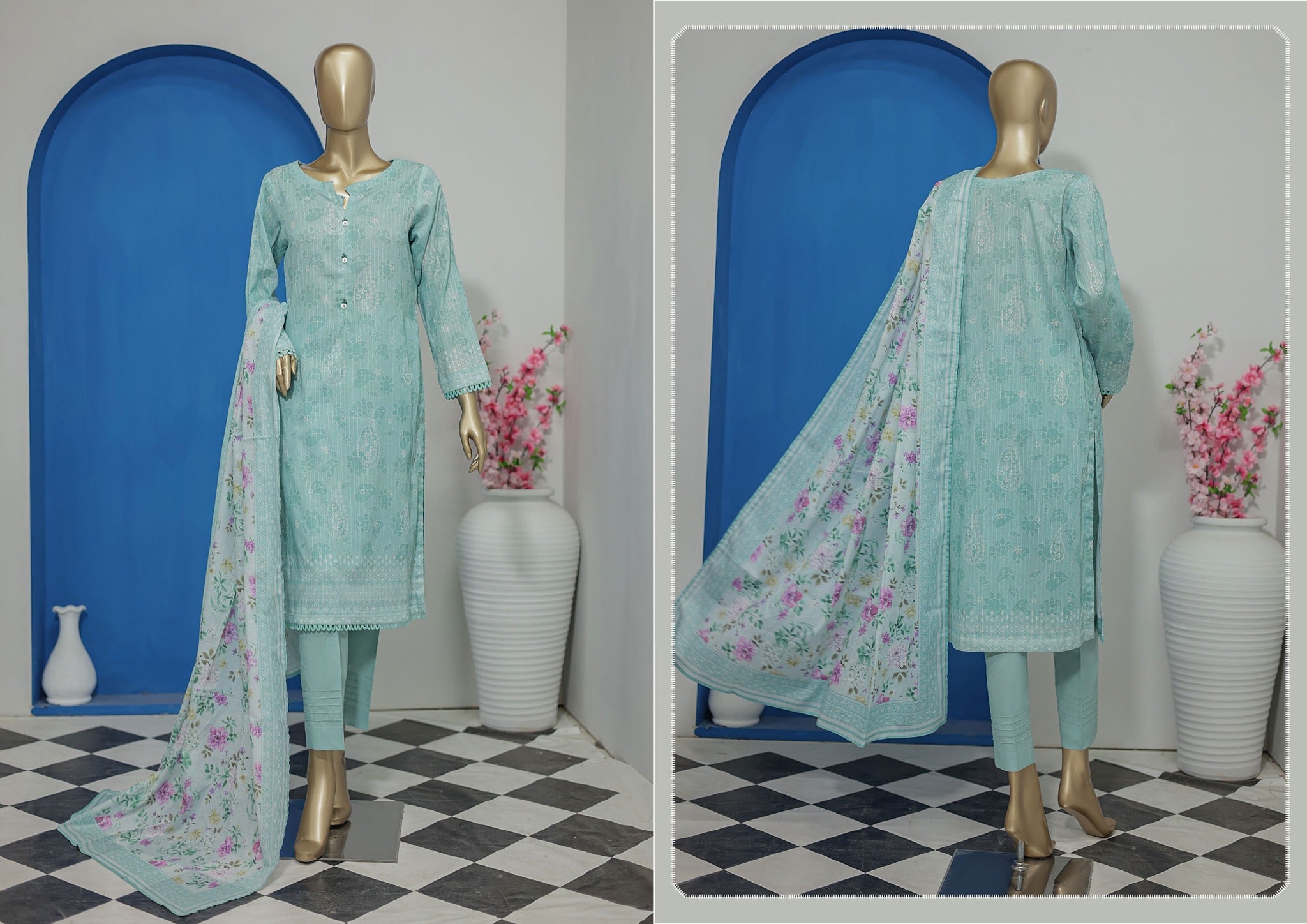 HZ NAYAB DIGITAL PRINTED DORIYA VOILE LAWN DUPATTA COLLECTION NPD-83