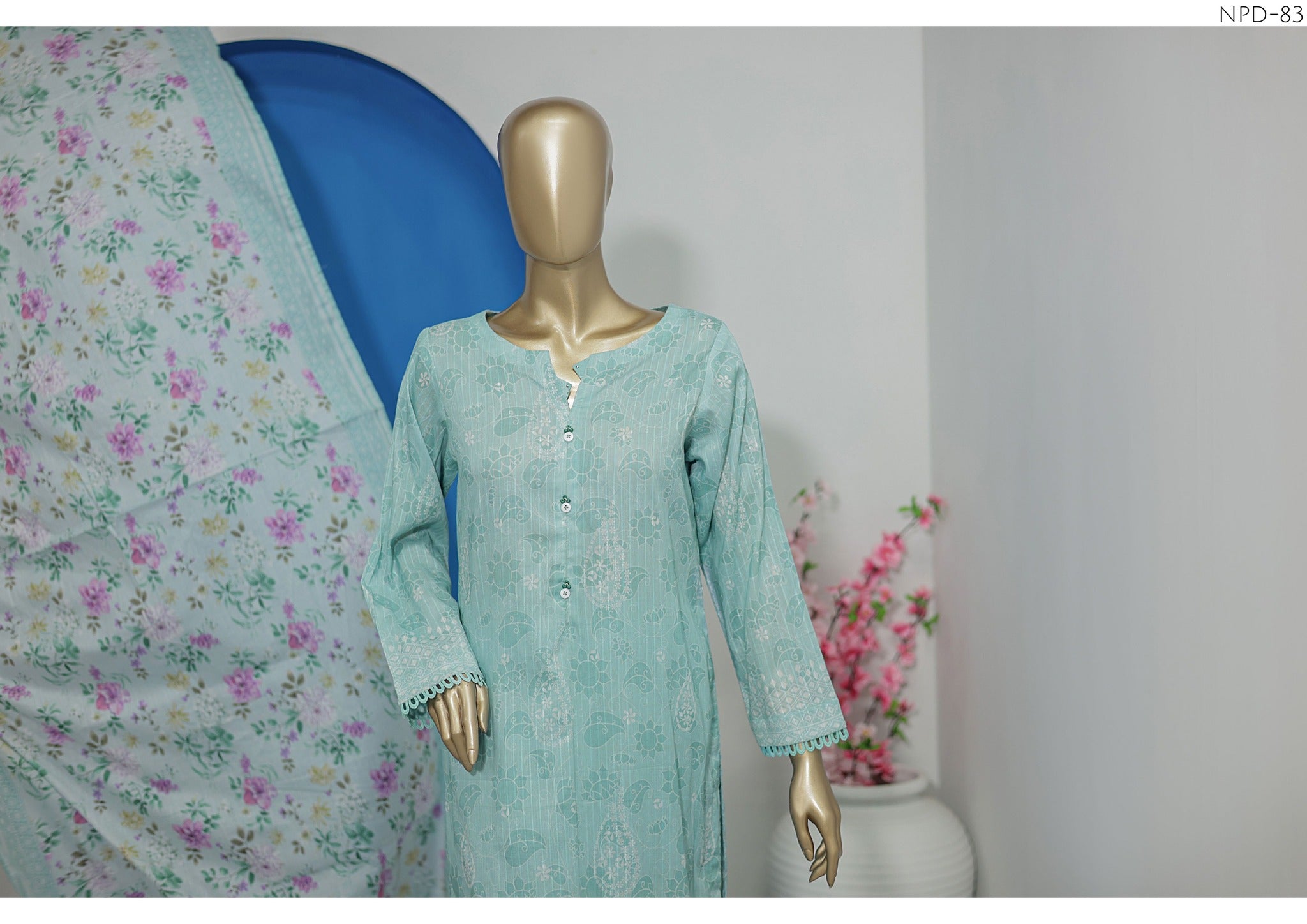 HZ NAYAB DIGITAL PRINTED DORIYA VOILE LAWN DUPATTA COLLECTION NPD-83