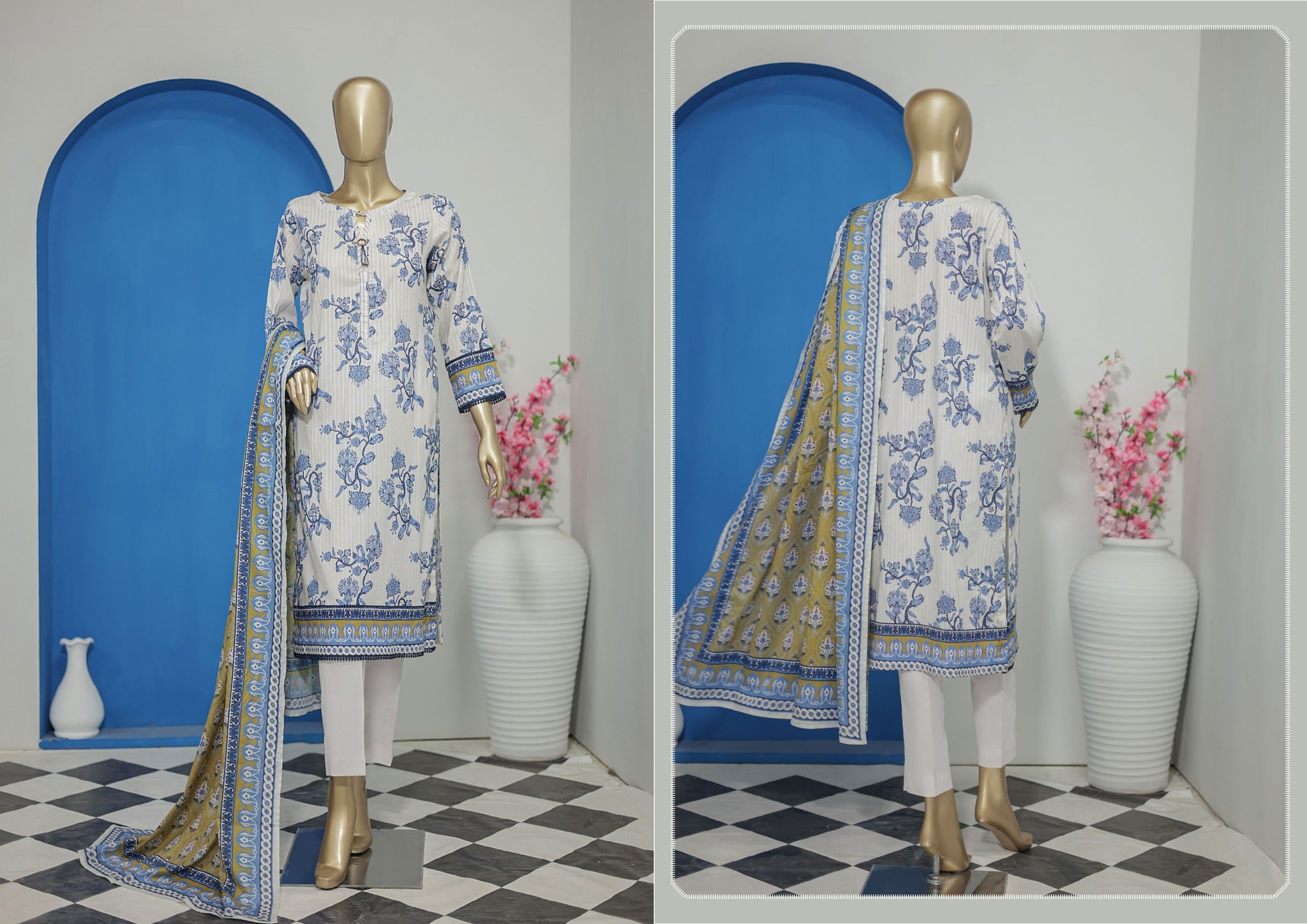 HZ NAYAB DIGITAL PRINTED DORIYA VOILE LAWN DUPATTA COLLECTION NPD-67