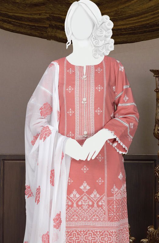 Chilman Embroidered Slub Lawn Collection'24 D 06