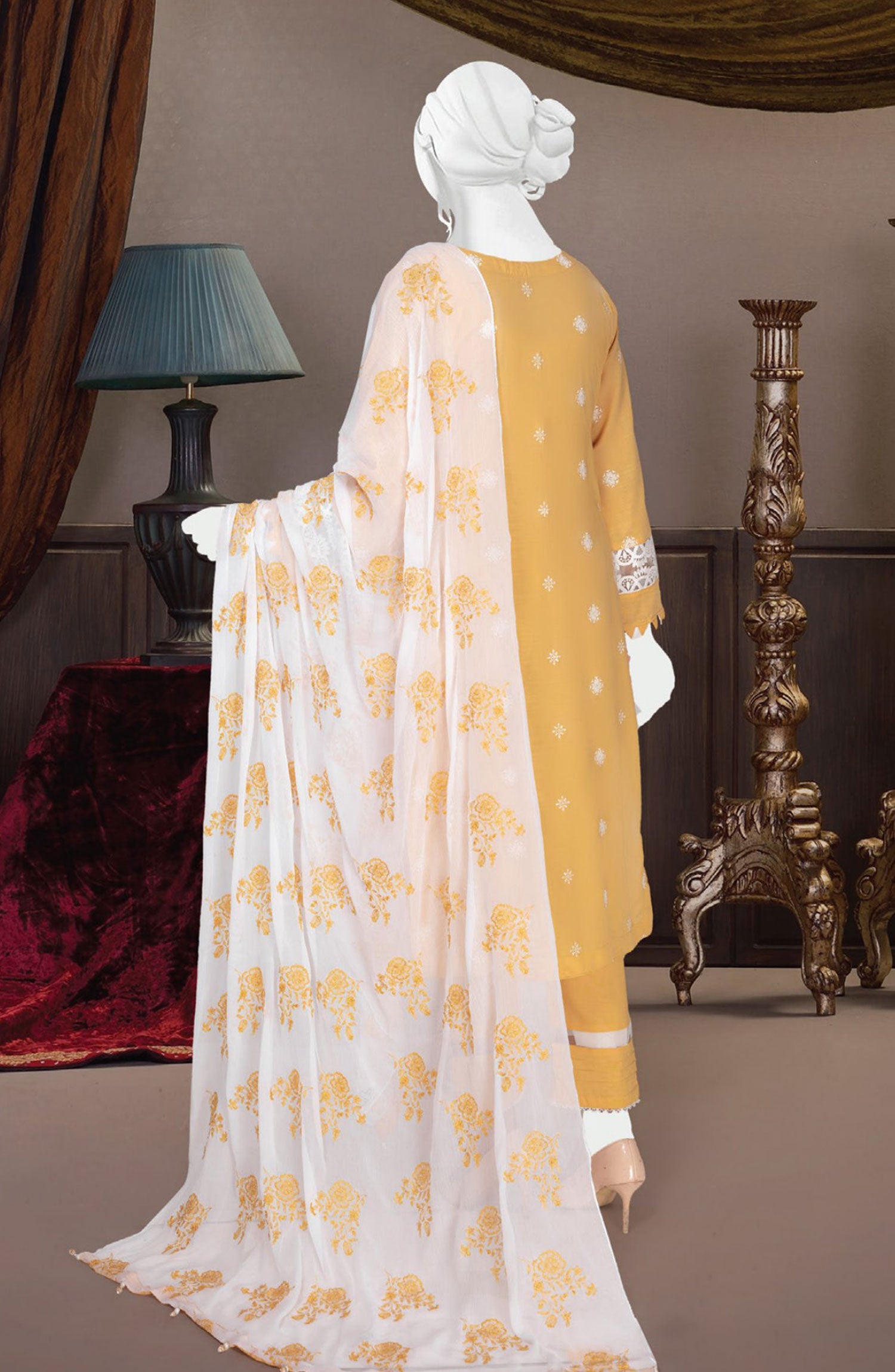 Chilman Embroidered Slub Lawn Collection'24 D 05