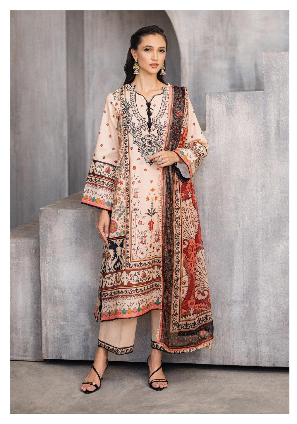 Mushq Azalea Lawn Collection Enchanting Eden RNZ-01B