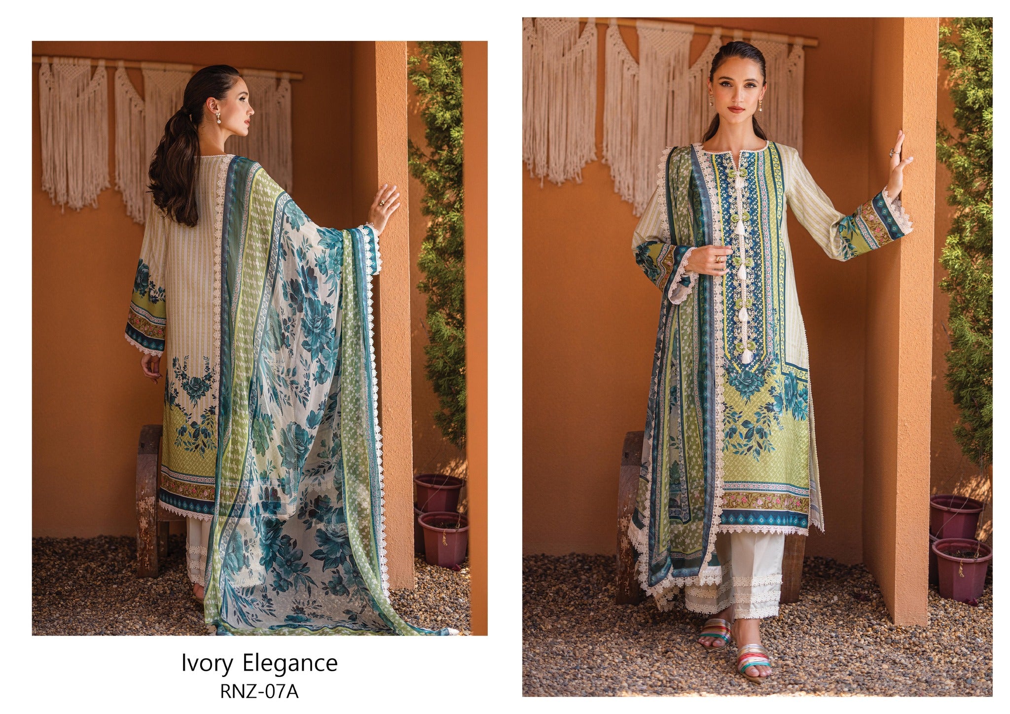 Mushq Azalea Lawn Collection Ivory Elegance RNZ-07A