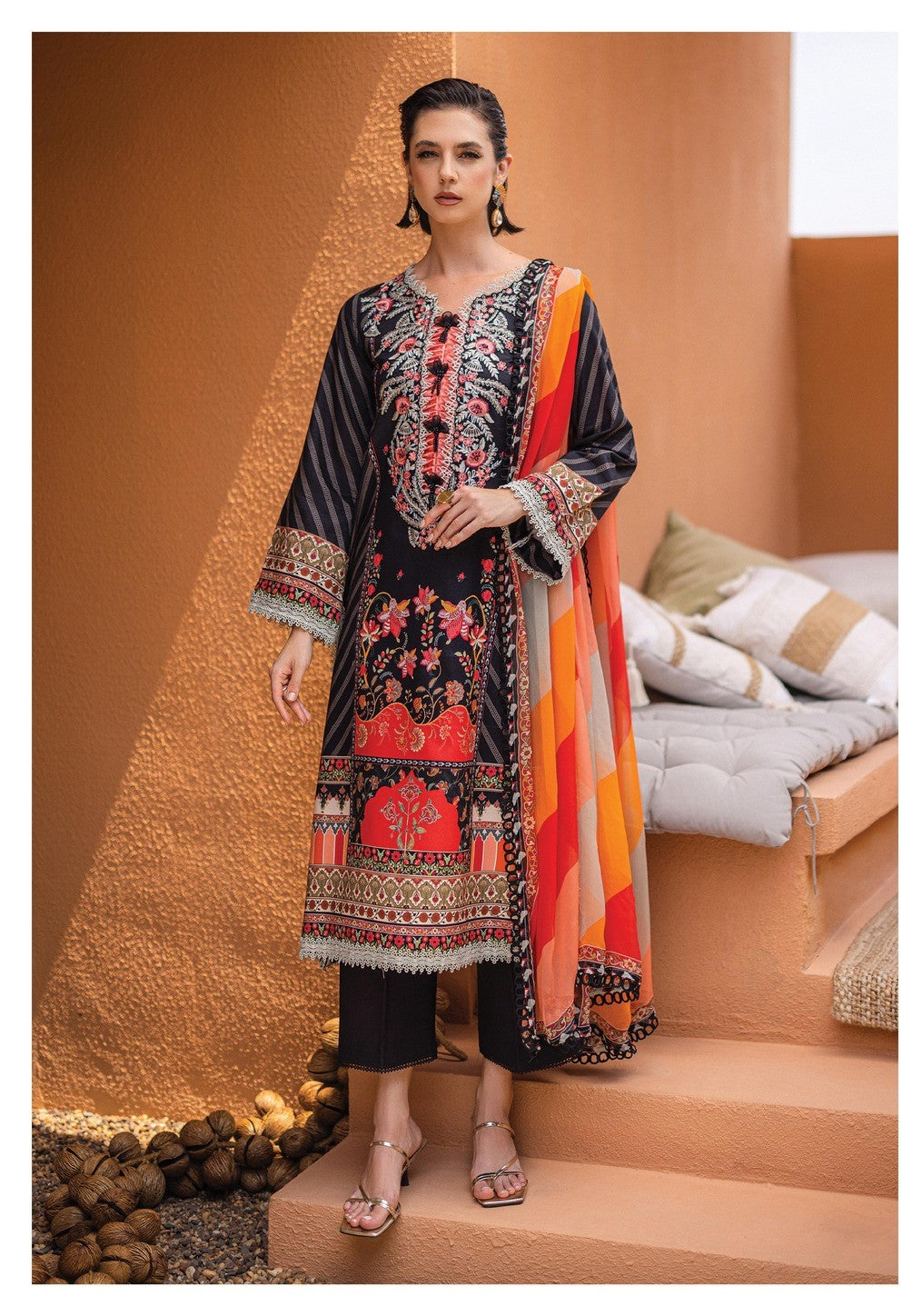 Mushq Azalea Lawn Collection Midnight Mirage RNZ-05A