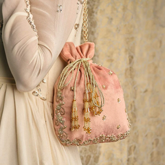 Pink Potli Bag
