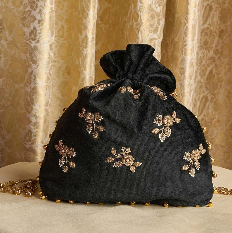 Black Potli Bag