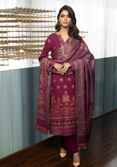 Zimal Hand Embroidered Jacquard Shawl HZ 05