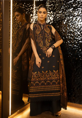 Zimal Hand Embroidered Jacquard Shawl HZ 01