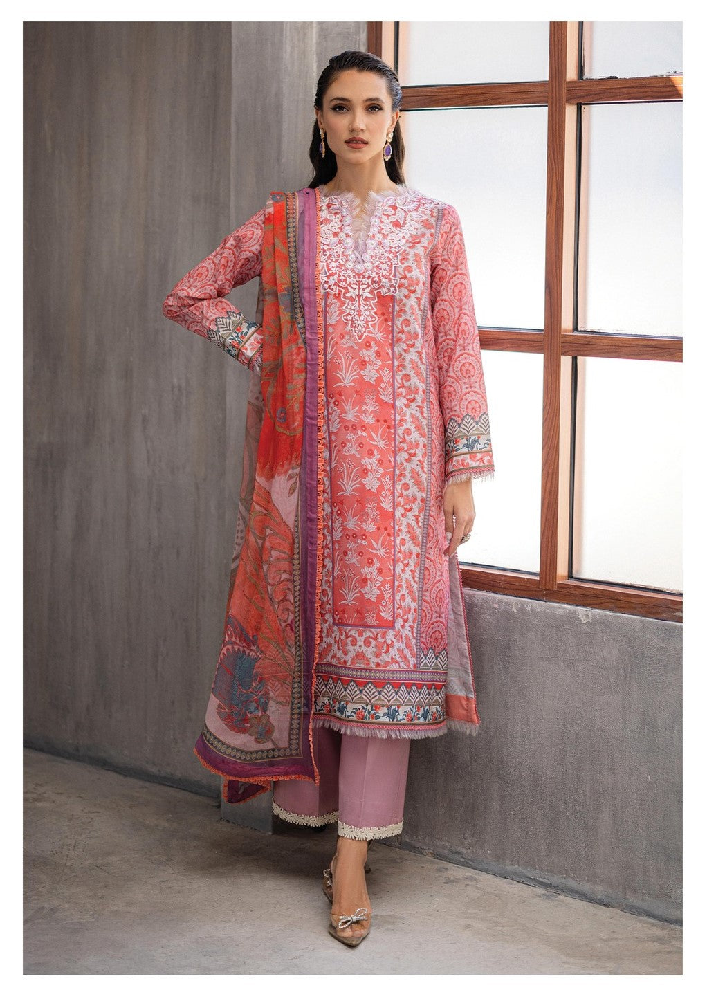 Mushq Azalea Lawn Collection Sunset Serende   RNZ-03B