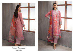 Mushq Azalea Lawn Collection Sunset Serende   RNZ-03B