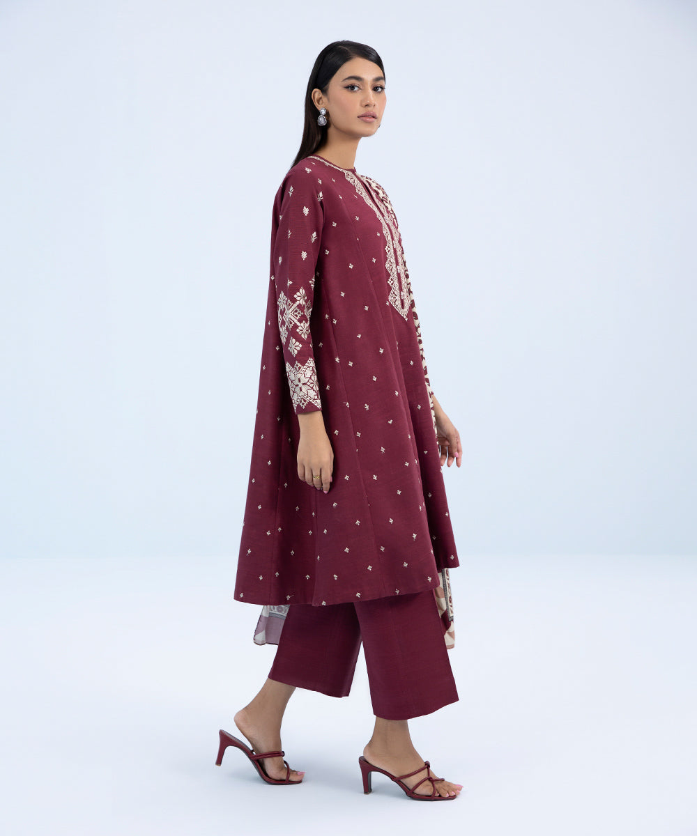 Embroidered Khaddar Suit Winter Collection U3PE-SG23V9-10